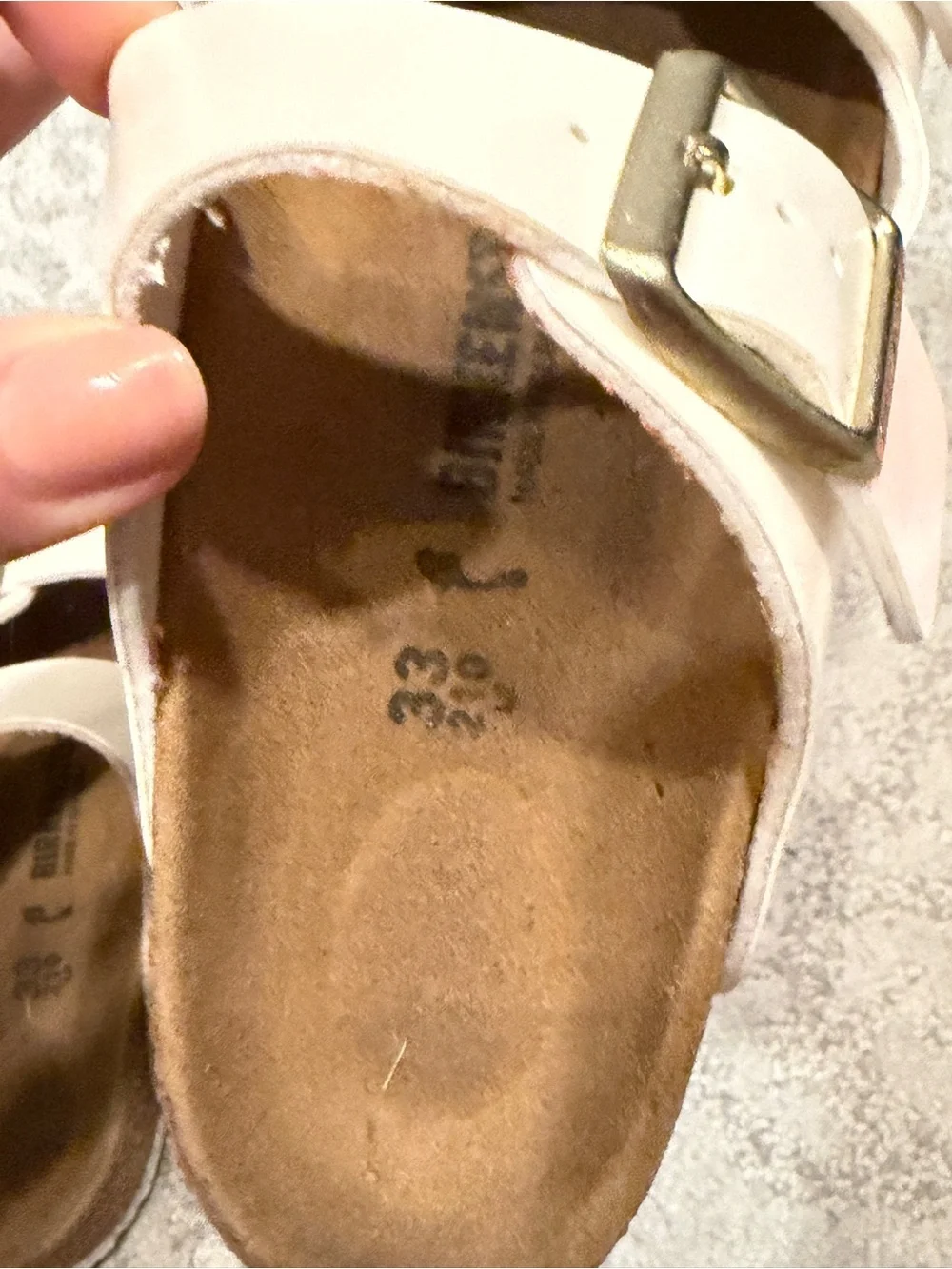 Birkenstock Kids Two-Strap Metallic Gold Sandals